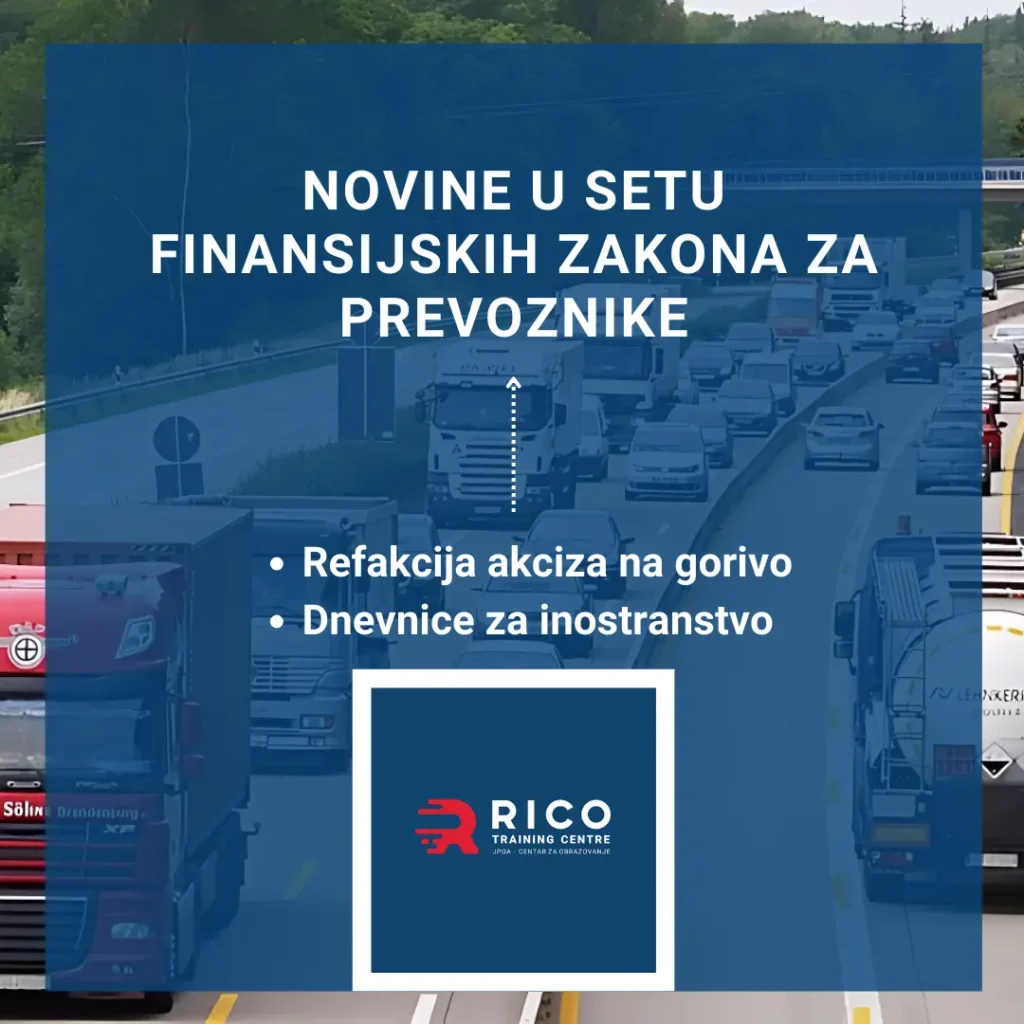 Novine u setu finansijskih zakona za prevoznike
