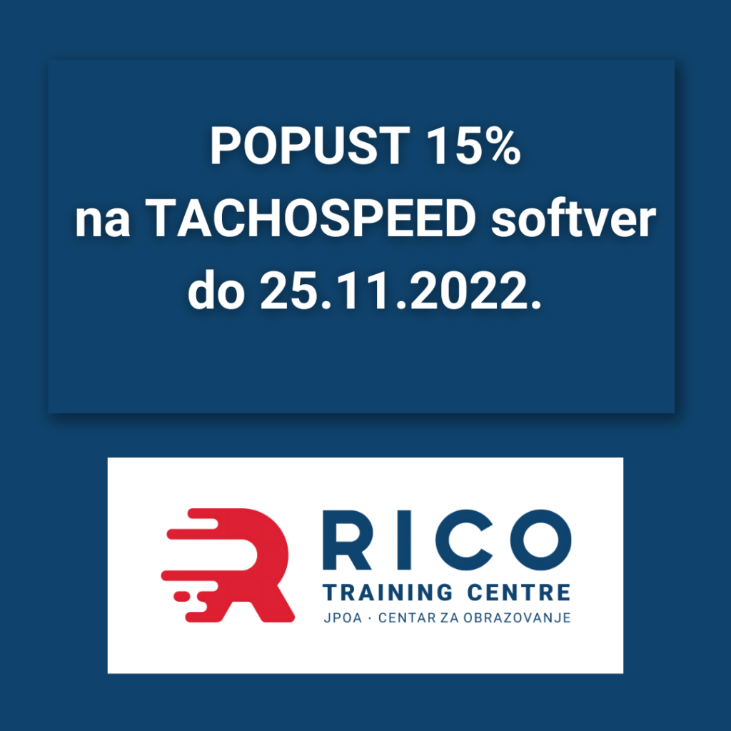 15% POPUSTA na TACHOSPEED softver