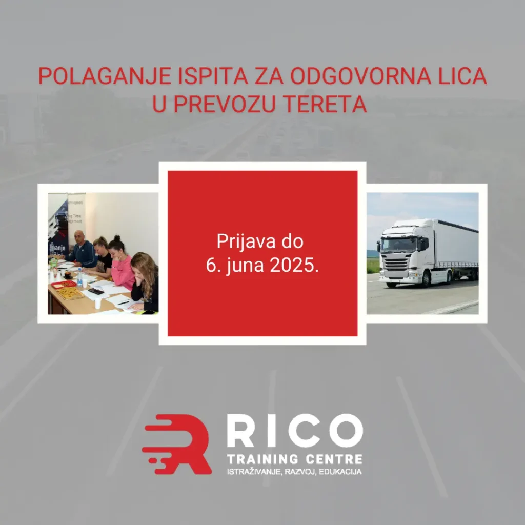 Polaganje ispita za odgovorna lica u prevozu tereta
