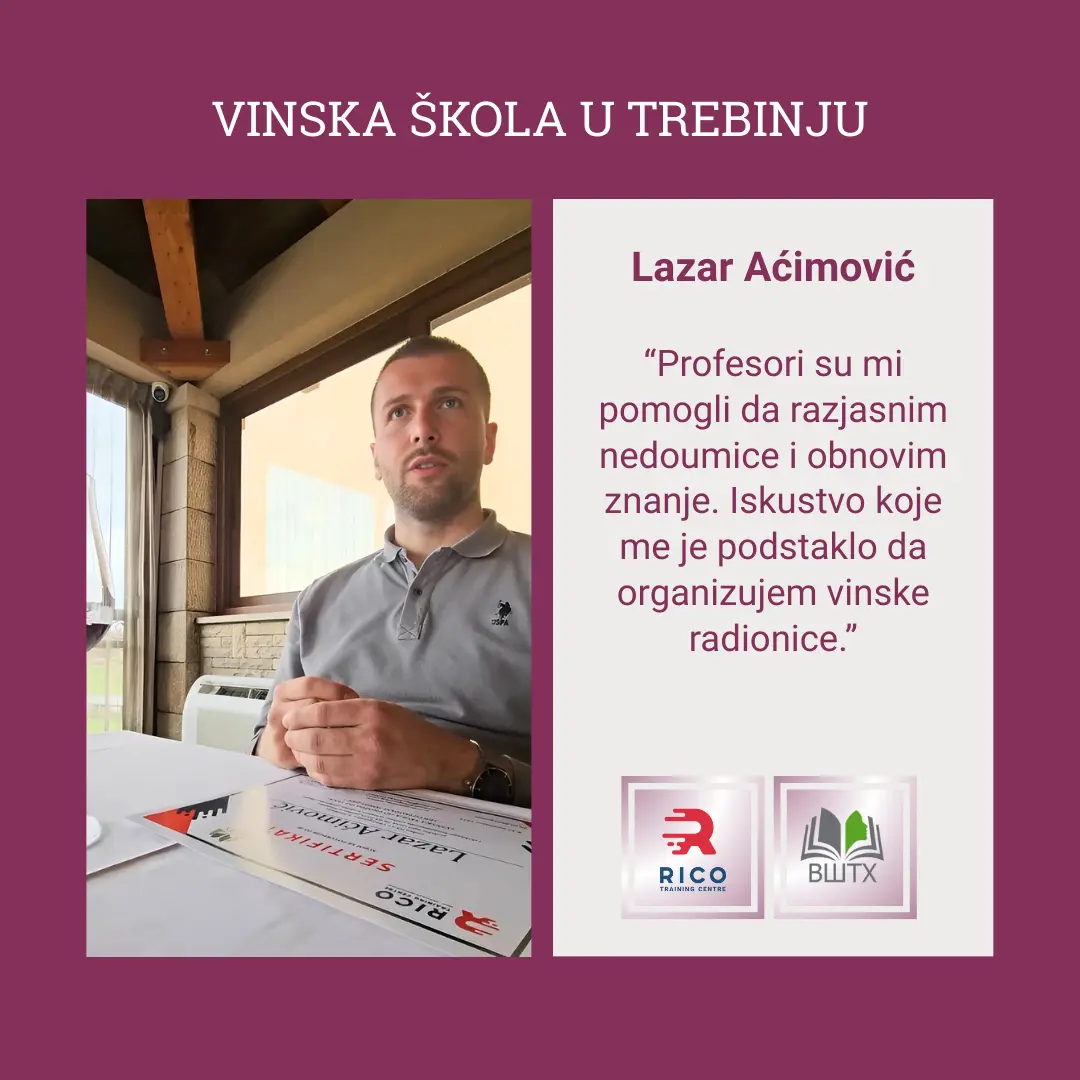 Zadovoljni polaznici Škole vina