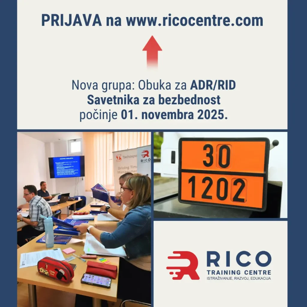 Prijava za Savetnika za bezbednost ADR/RID