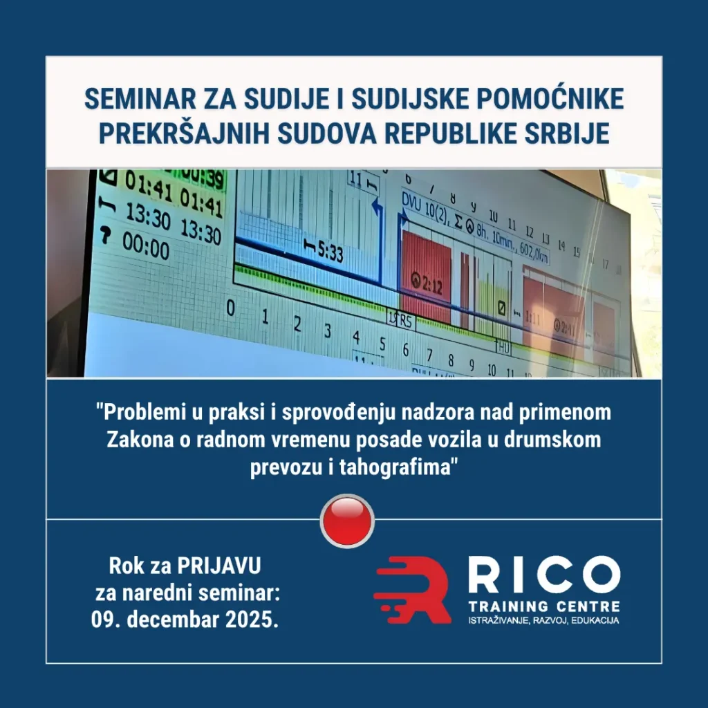 Seminar za sudije i sudijske pomoćnike prekršajnih sudova