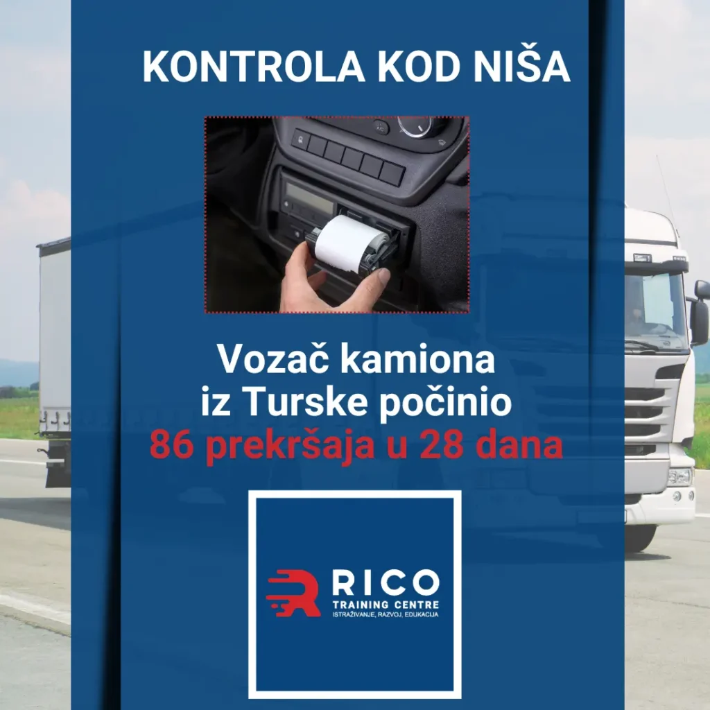 Vozač kamiona iz Turske počinio 86 prekršaja
