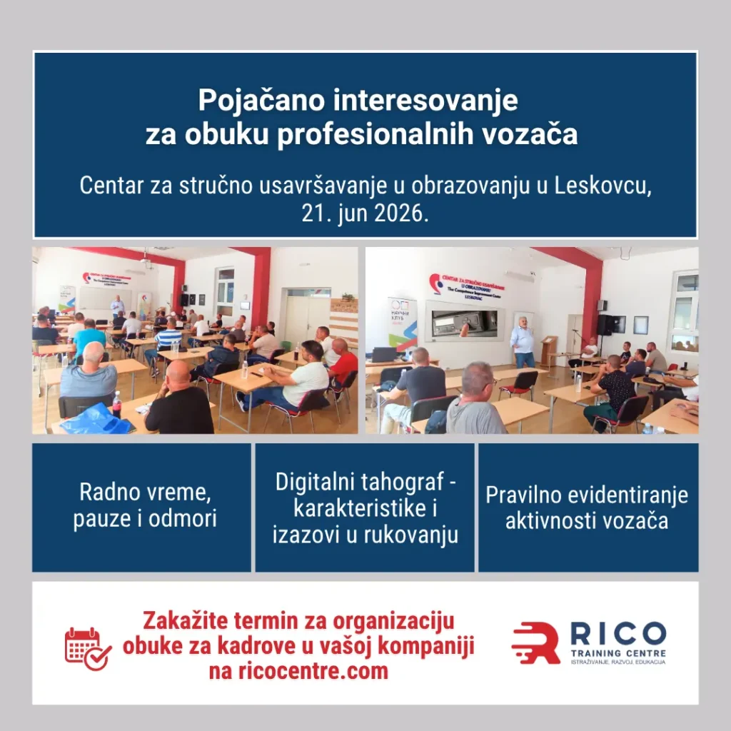 Obuka za profesionalne vozače u Leskovcu