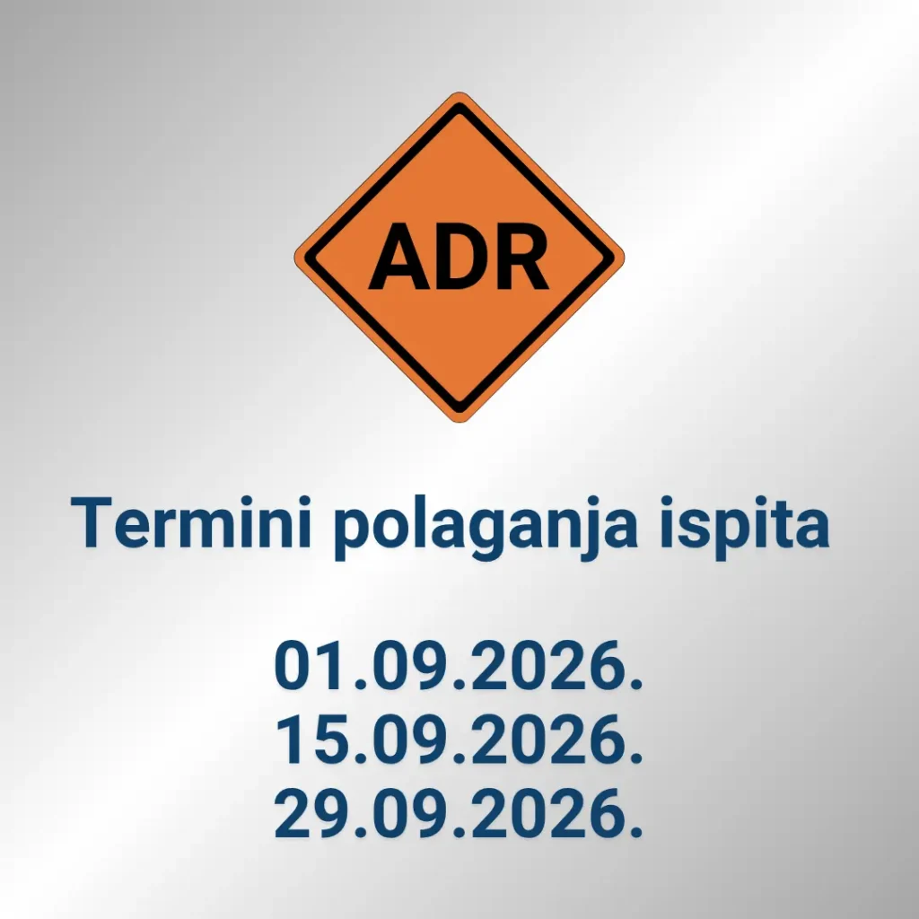 ADR ispit septembar 2026.