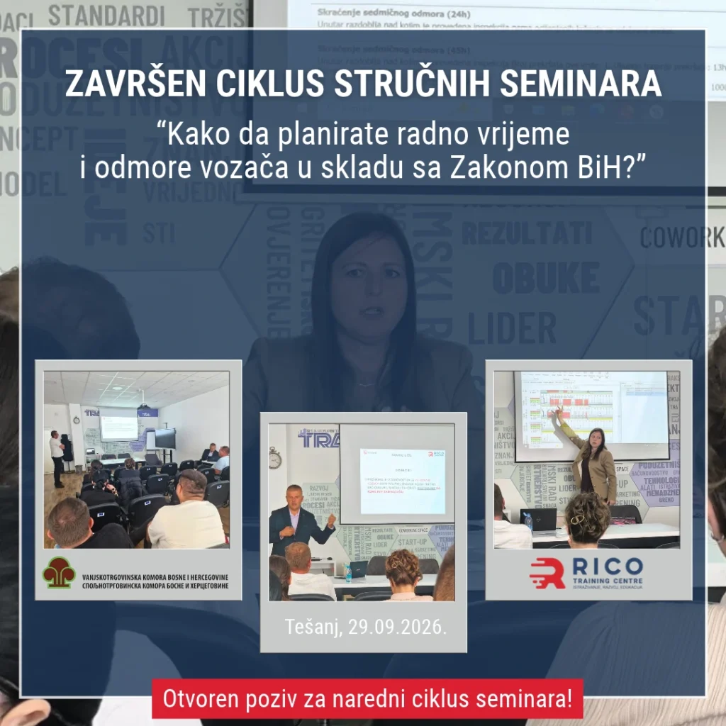 Završen ciklus stručnih seminara u BiH